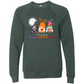 Happy Hallothanksmas Gnomes- Sponge Fleece Raglan Sweatshirt - Greens, Neutrals