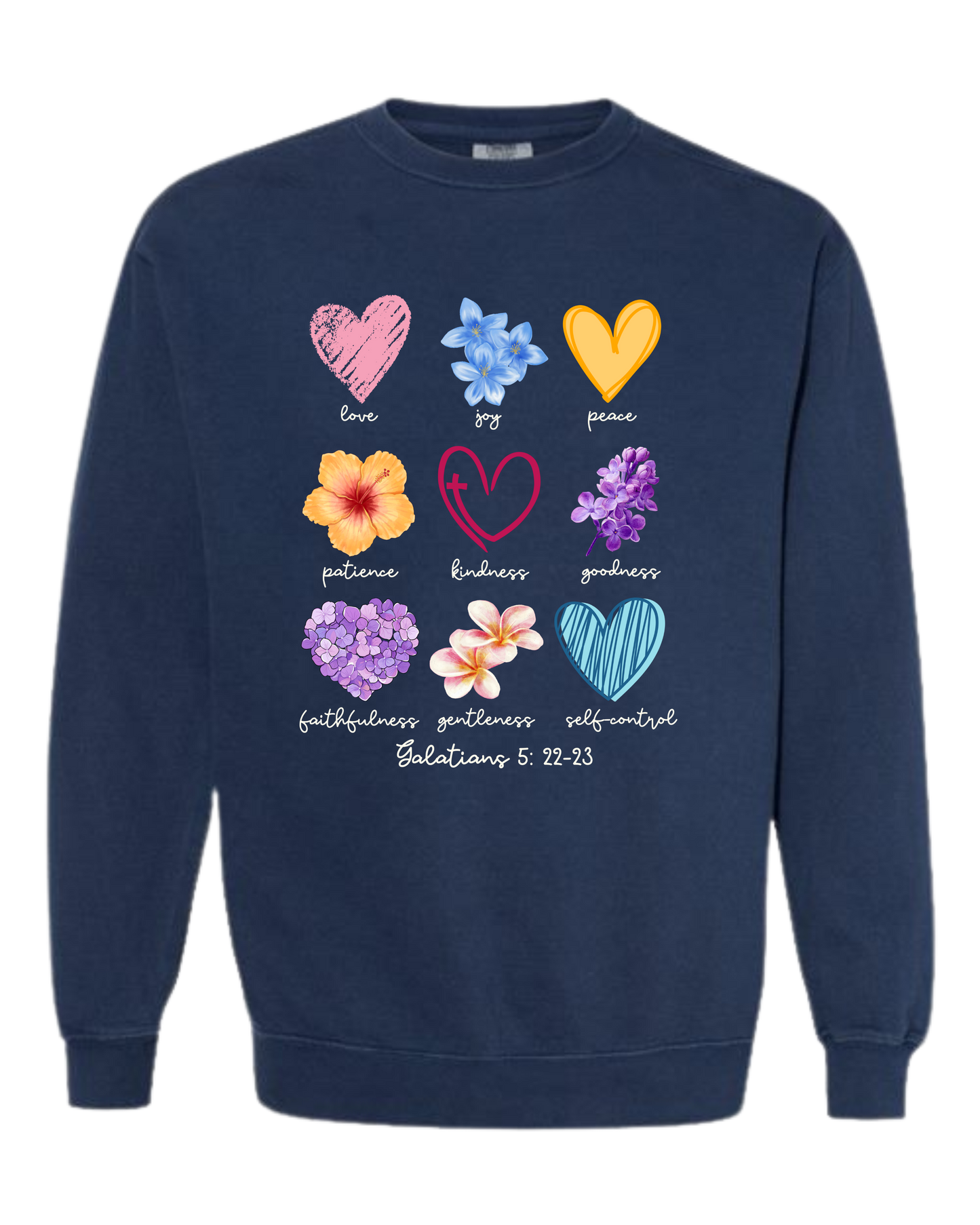 Galatians 5 - Spring - Comfort Colors - Sweatshirt - Blues