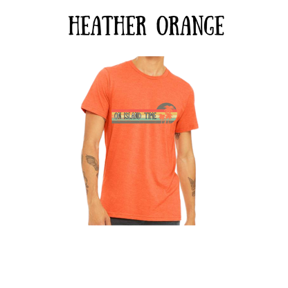 VP - On Island Time - Unisex Tee - Yellows, Oranges, Reds