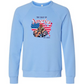 The Gulf of America - Sponge Fleece Raglan Sweatshirt - Blues, Greens, Purple, and Black