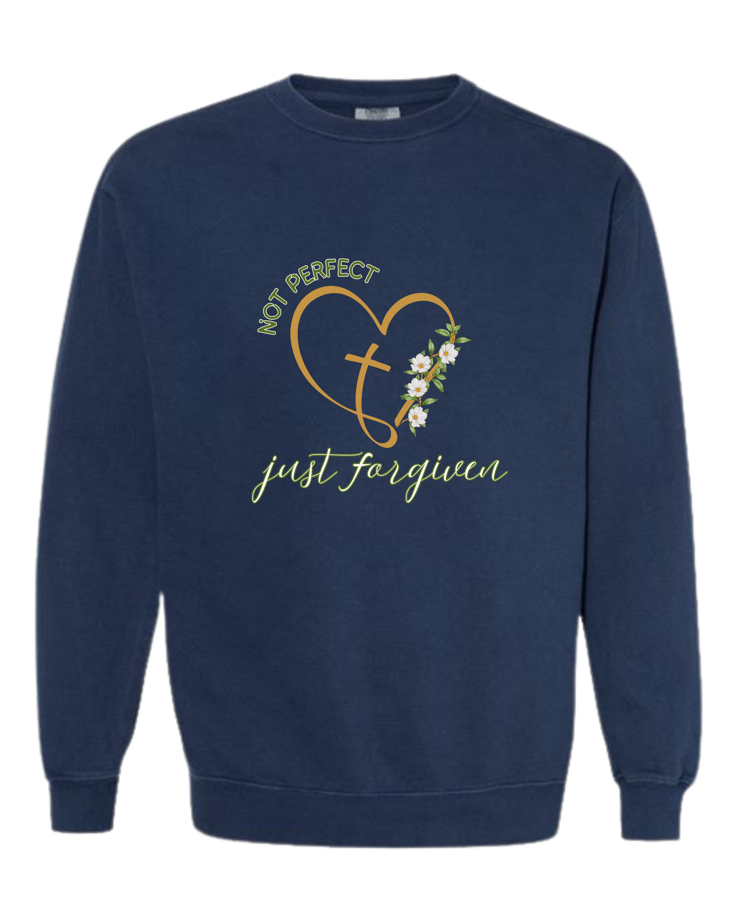 Not Perfect Just Forgiven - Easter - Comfort Colors - Sweatshirt - Blues
