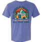 What Happens At The Campground - Comfort Colors - Heavyweight Unisex Tee - Blues