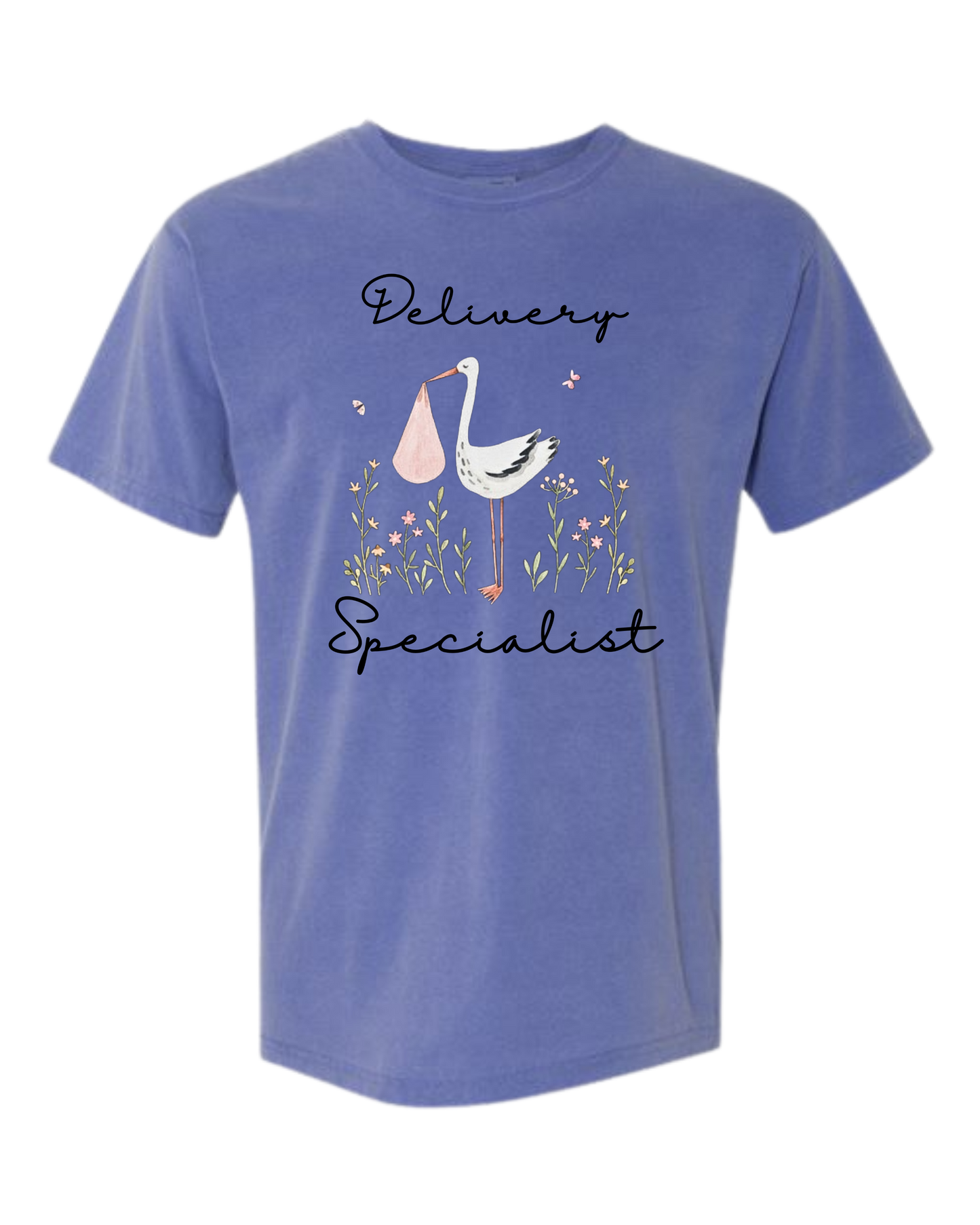 Delivery Specialist - Comfort Colors - Heavyweight Unisex Tee - Blues