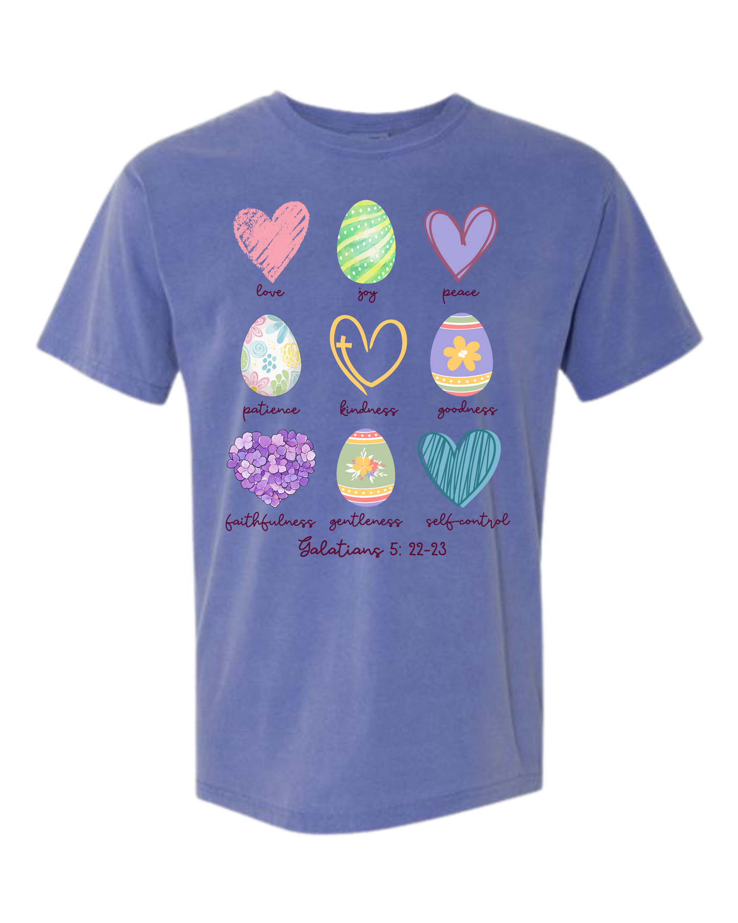 Galatians 5 - Easter - Comfort Colors - Heavyweight Unisex Tee - Blues