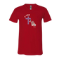 Loves Jesus & America too - Bella+Canvas - Unisex V-Neck - Assorted Colors