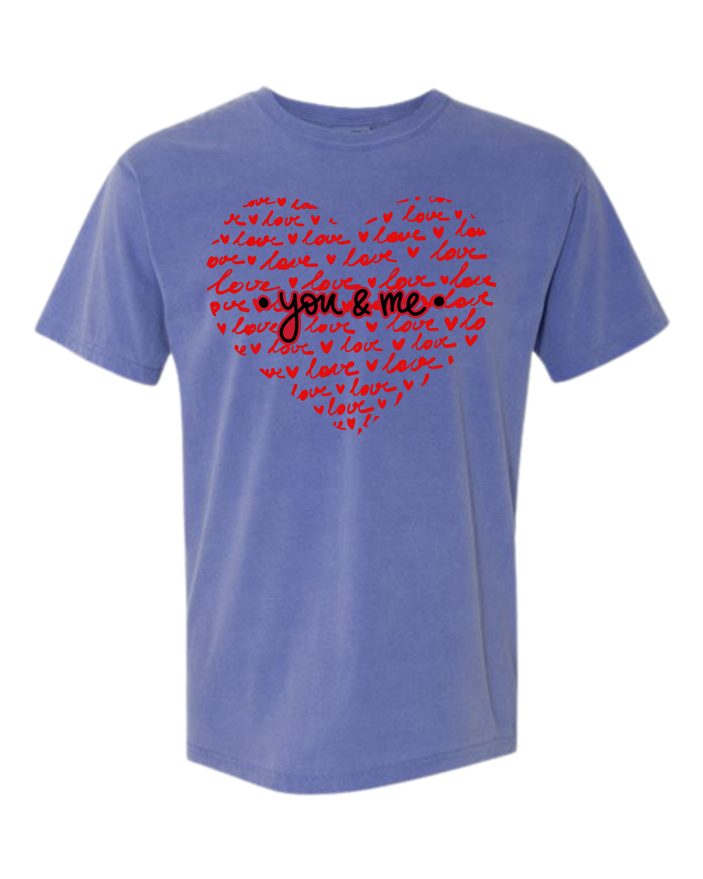 You & Me - Comfort Colors - Heavyweight Unisex Tee - Blues