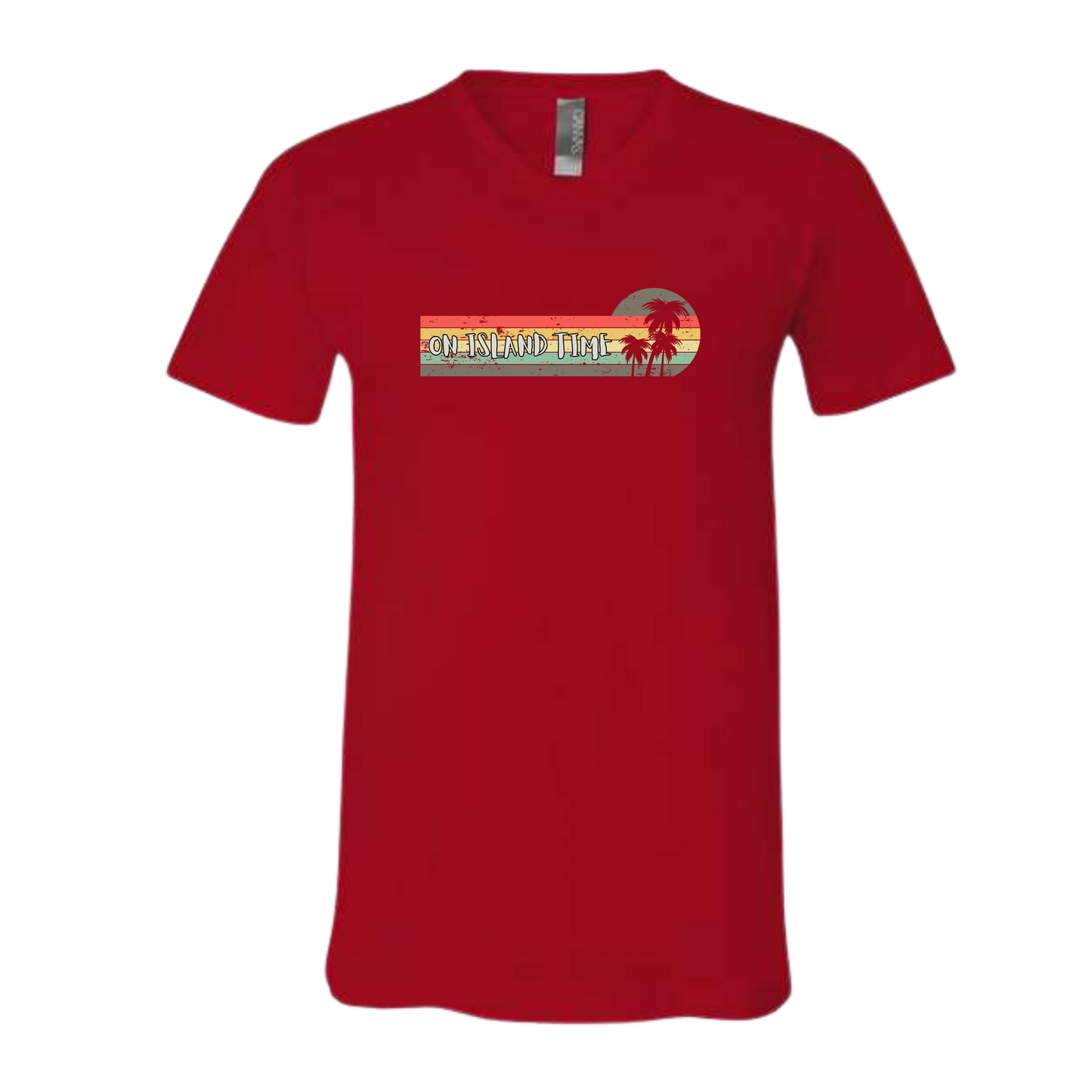 On Island Time - Bella+Canvas - Unisex V-Neck - Assorted Colors