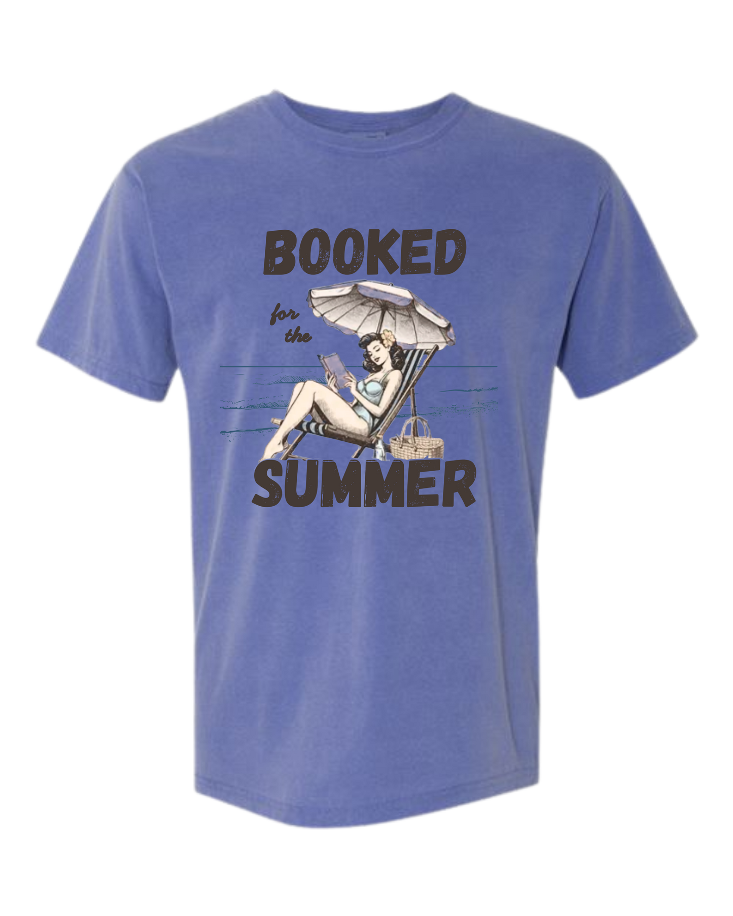 Booked for the Summer - Comfort Colors - Heavyweight Unisex Tee - Blues