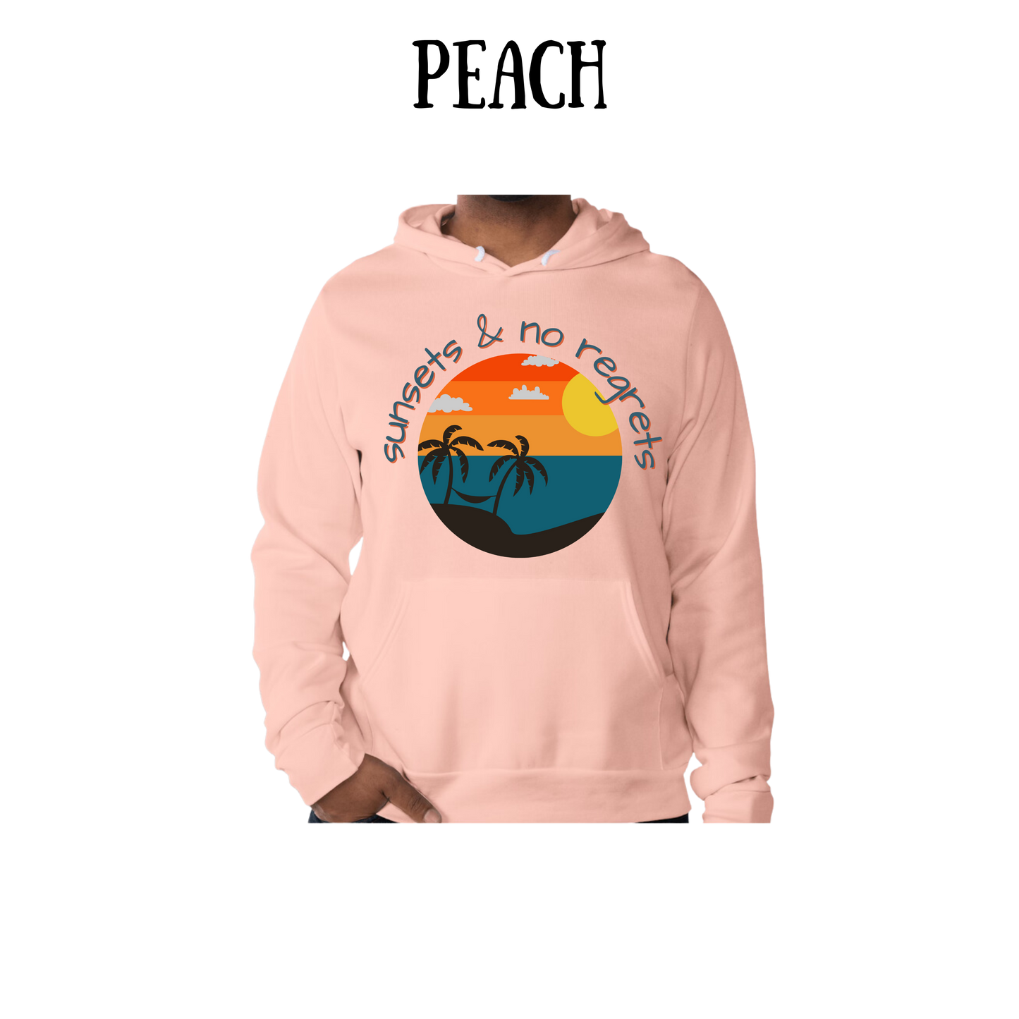 VP - Sunsets & No Regrets - Sponge Fleece Hoodie - Assorted Colors