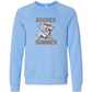 Booked for the Summer - Sponge Fleece Raglan Sweatshirt - Blues, Greens, Purple, and Black