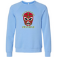 Masked Because We Are Unstable - Sponge Fleece Raglan Sweatshirt - Blues, Greens, Purple, and Black