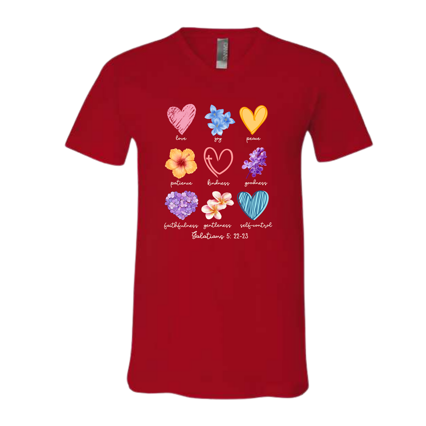 Galatians 5 - Spring - Bella+Canvas - Unisex V-Neck - Assorted Colors