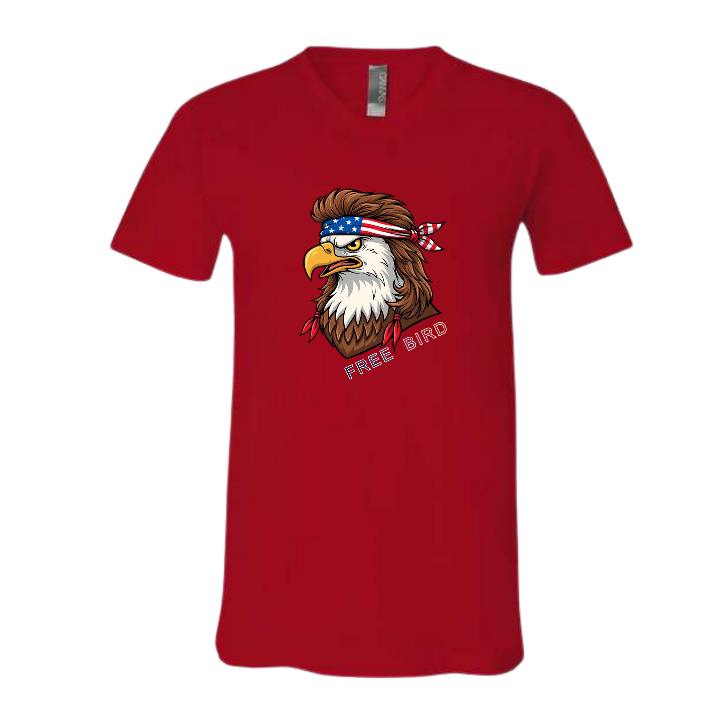 Rockin Free Bird - Bella+Canvas - Unisex V-Neck - Assorted Colors