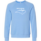 Kella McLean - Sponge Fleece Raglan Sweatshirt - Blues, Greens, Purple, and Black