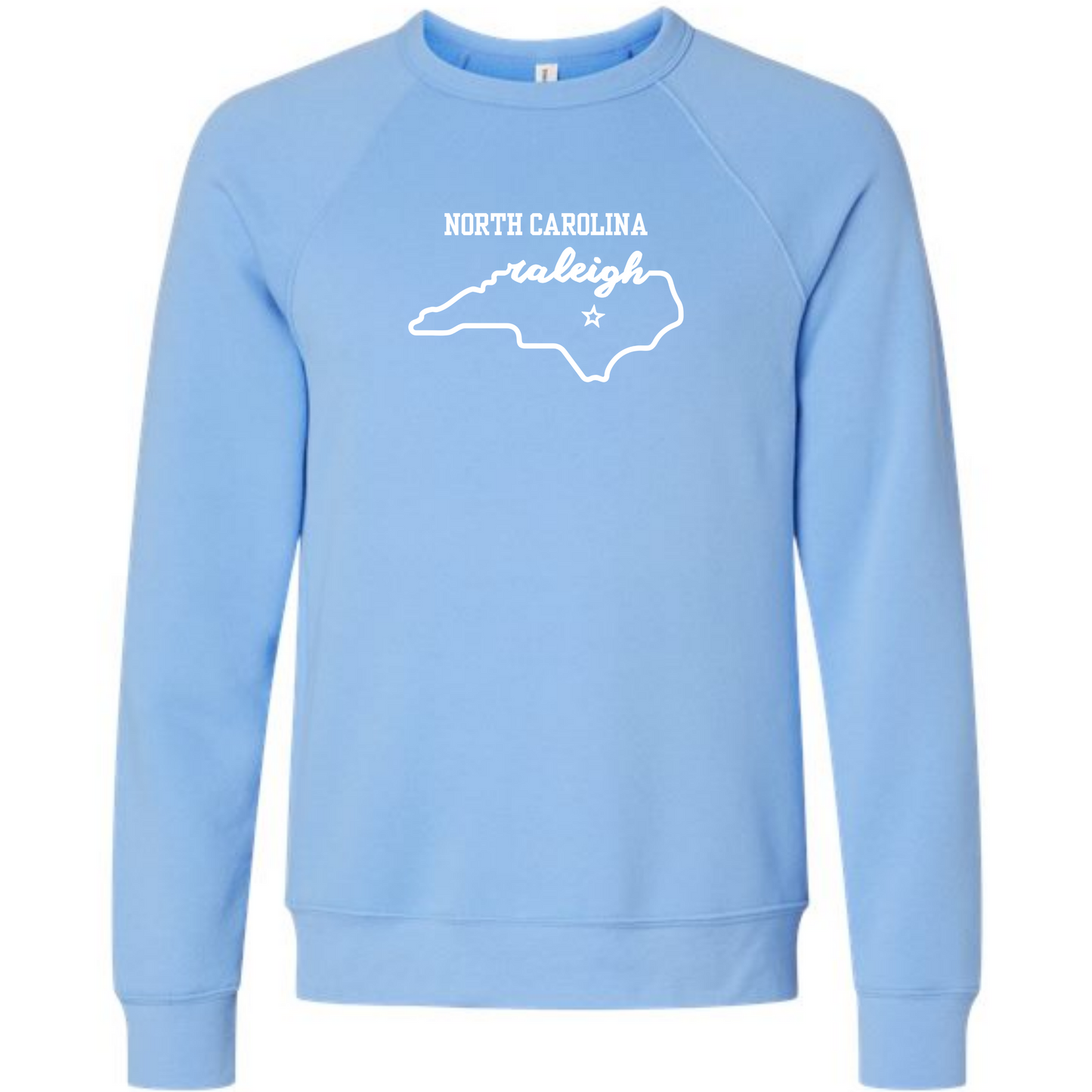 Kella McLean - Sponge Fleece Raglan Sweatshirt - Blues, Greens, Purple, and Black