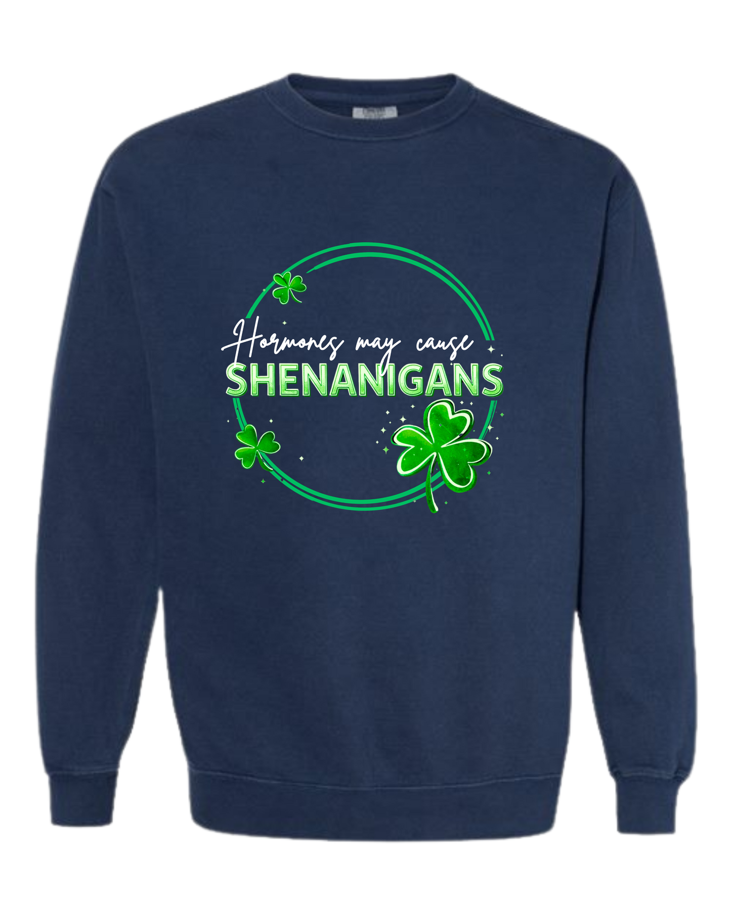 Hormones May Cause Shenanigans - Comfort Colors - Heavyweight Long Sleeve Tee - Neutral Colors