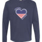 One Nation One Heart - Comfort Colors - Heavyweight Long Sleeve Tee - Blues & Greens