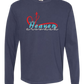 Make Heaven Crowded - Comfort Colors - Heavyweight Long Sleeve Tee - Blues & Greens