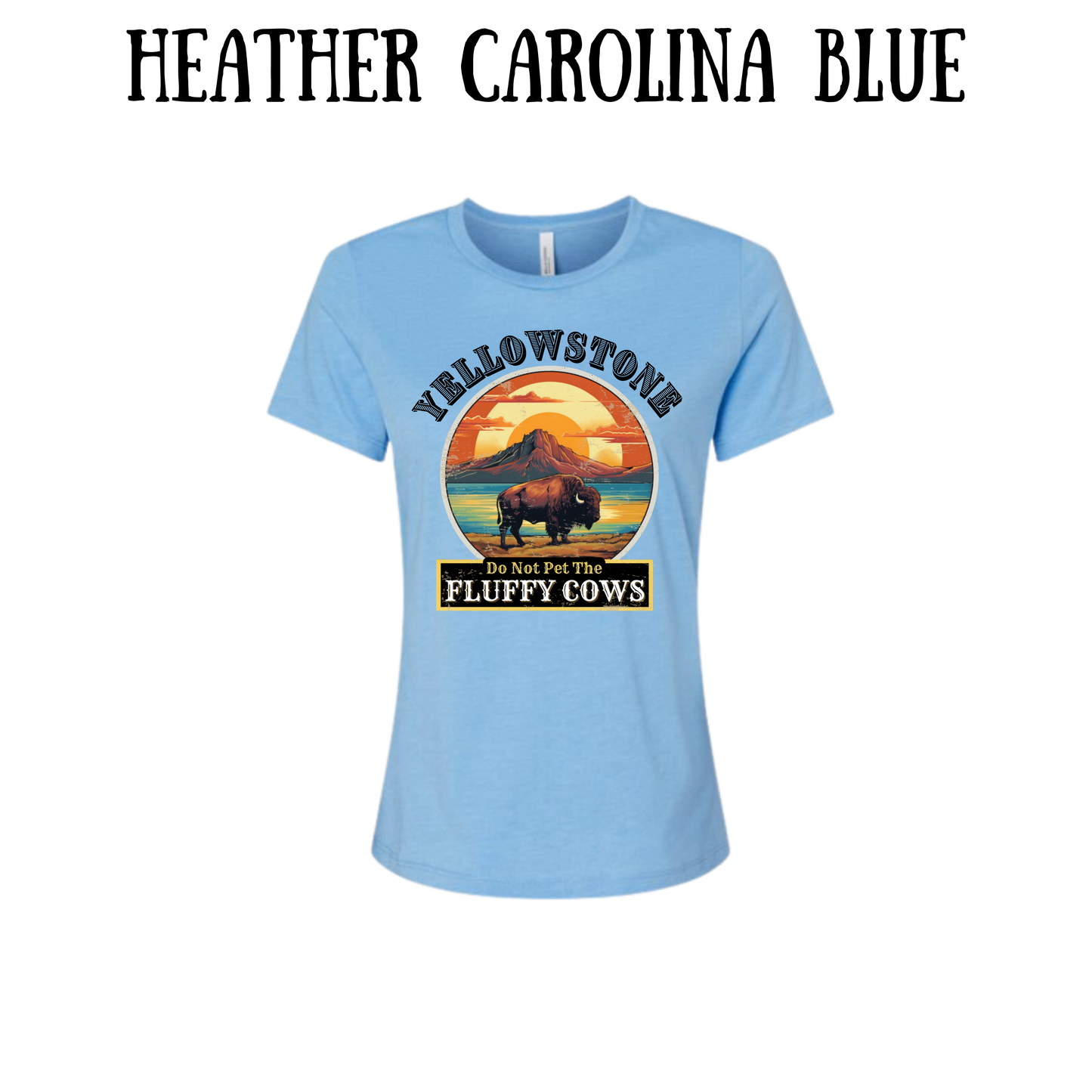 CP - Yellowstone: Fluffy Cows - Women's Relaxed Fit Tee - Assorted Colors