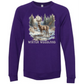Winter Woodland - Sponge Fleece Raglan Sweatshirt - Blues, Purples
