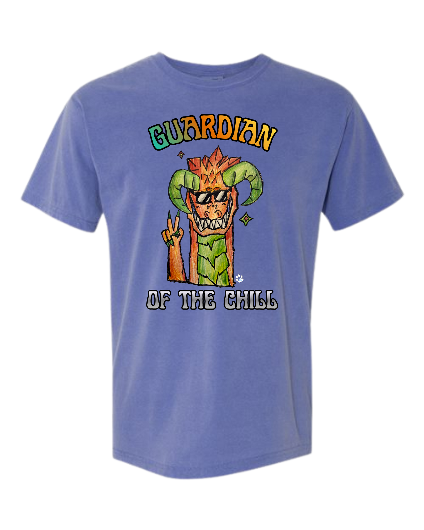 Guardian of The Chill - Comfort Colors - Heavyweight Unisex Tee - Blues