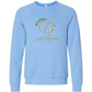 Not Perfect Just Forgiven - Sponge Fleece Raglan Sweatshirt - Blues, Greens, Purple, and Black