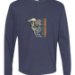 Dragon Energy - Comfort Colors - Heavyweight Long Sleeve Tee - Blues & Greens