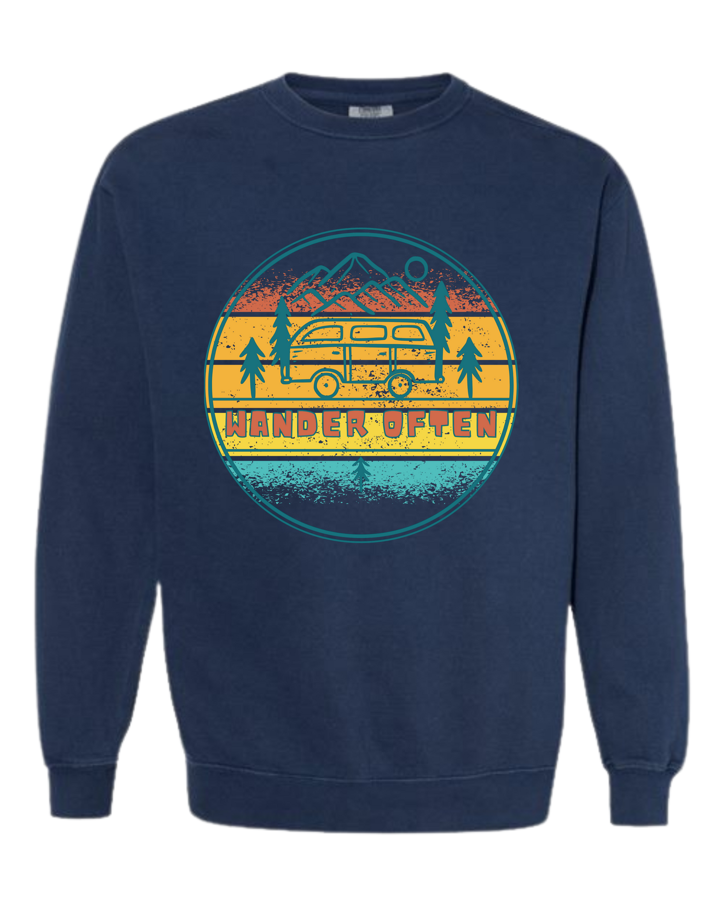 Wander Often - Comfort Colors - Sweatshirt - Blues