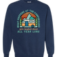 What Happens At The Campground - Comfort Colors - Sweatshirt - Blues