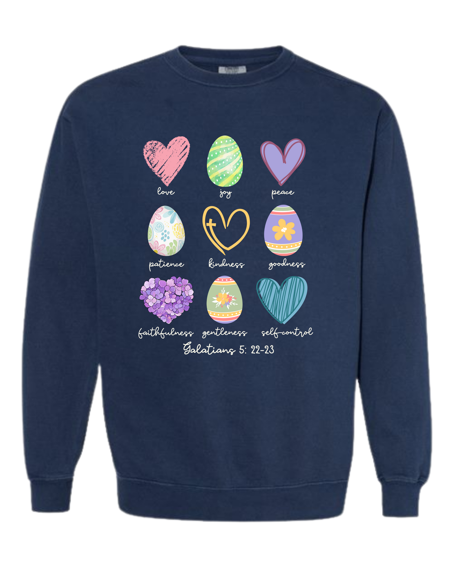 Galatians 5 - Easter - Comfort Colors - Sweatshirt - Blues
