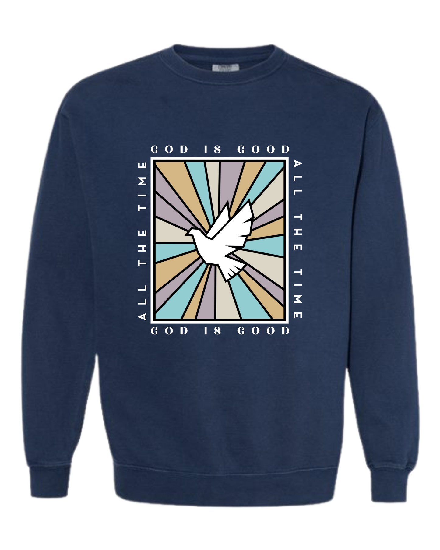 God Is Good - Comfort Colors - Sweatshirt - Blues