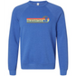On Island Time - Sponge Fleece Raglan Sweatshirt - Blues, Greens, Purple, and Black