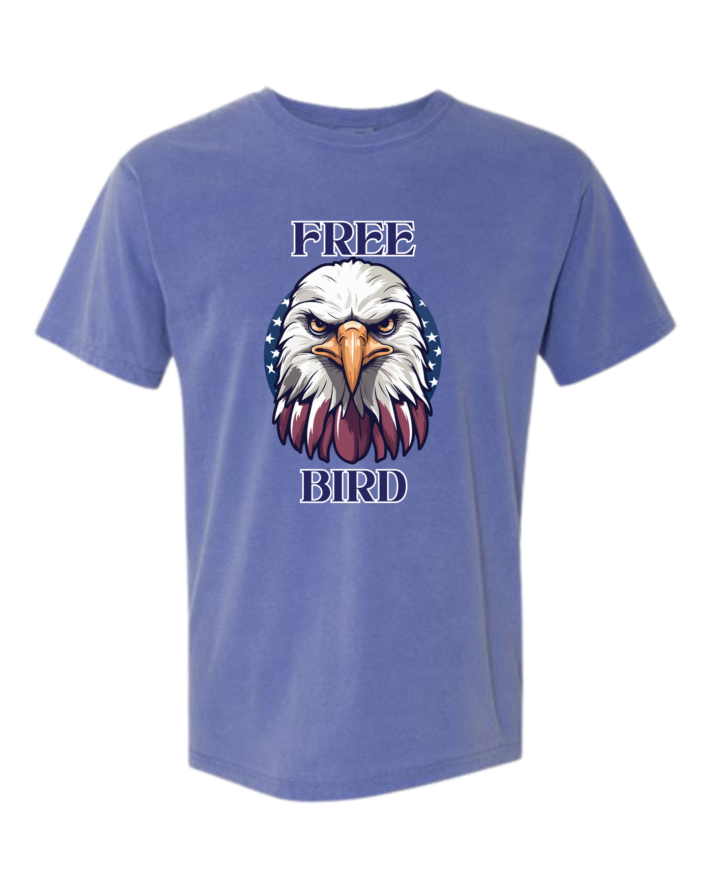 Free Bird - Comfort Colors - Heavyweight Unisex Tee - Blues
