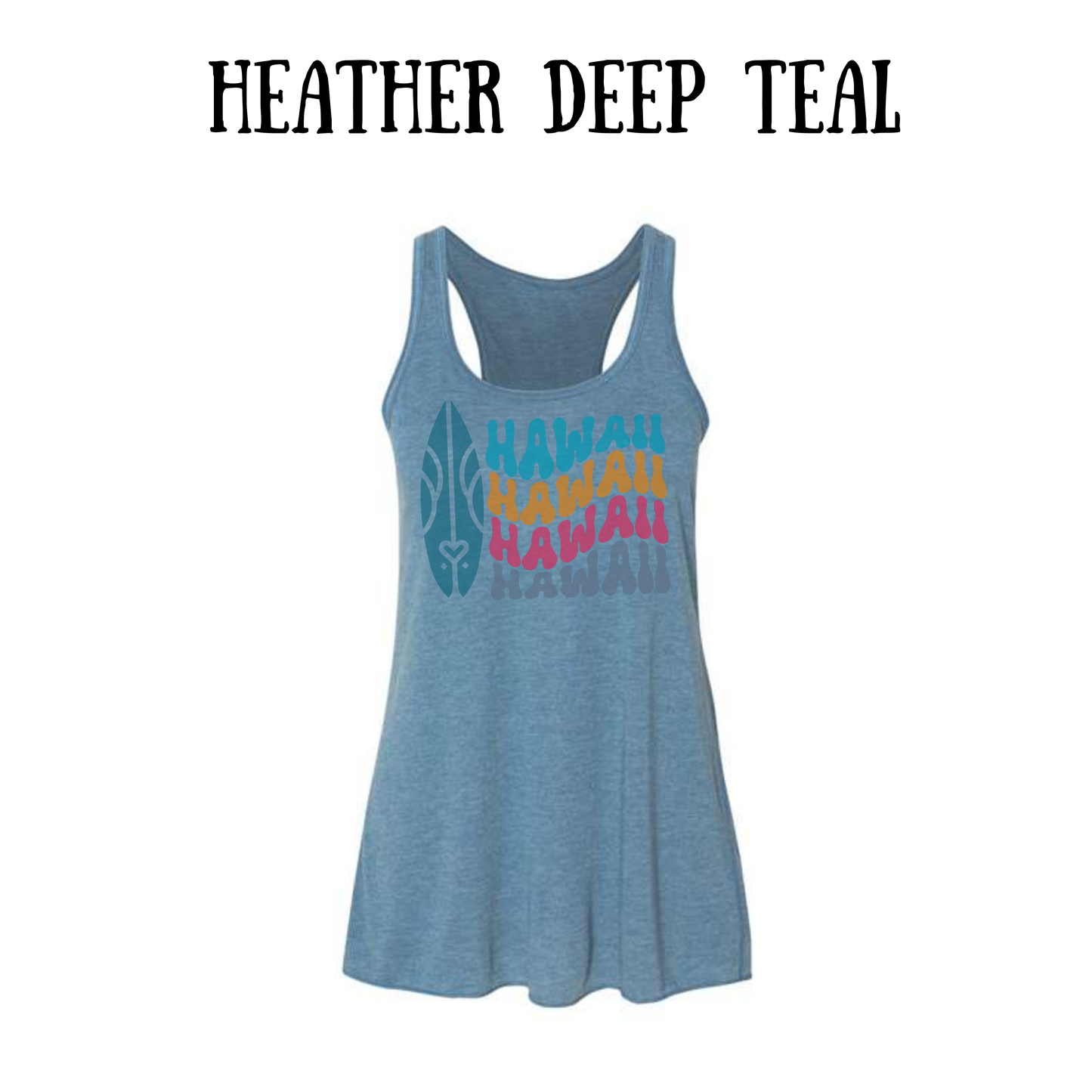 VP - Hawaii - Women's Flowy Racerback Tank