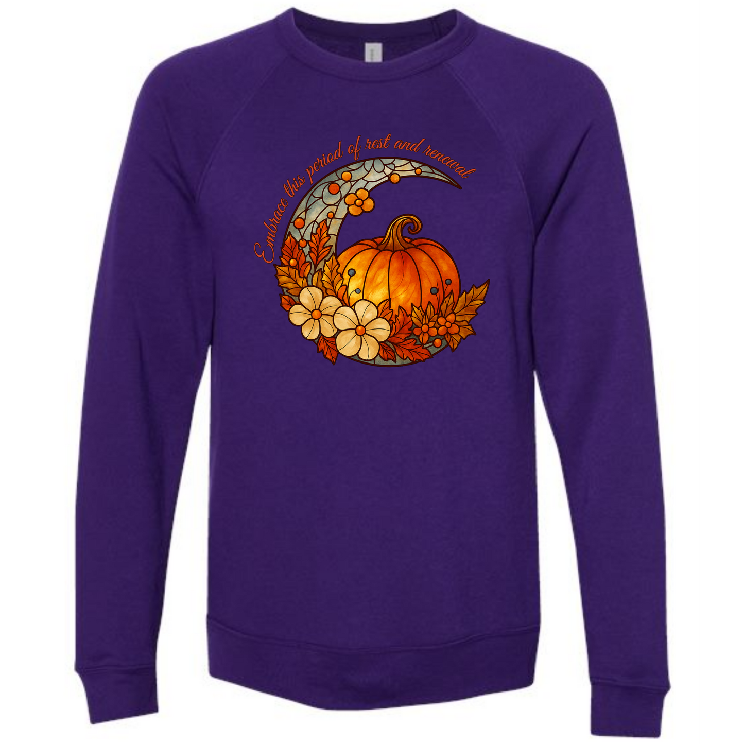 Rest and Renewal - Sponge Fleece Raglan Sweatshirt - Blues, Purples