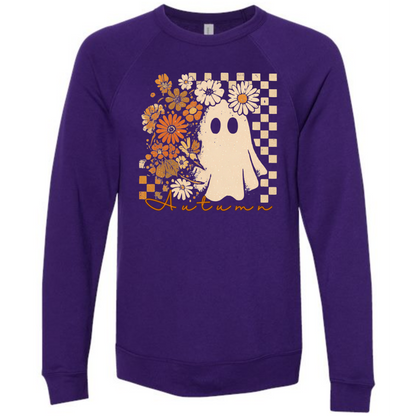 HP - Autumn Ghost - Sponge Fleece Raglan Sweatshirt - Blues, Purples
