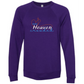 Make Heaven Crowded - Sponge Fleece Raglan Sweatshirt - Blues, Purples