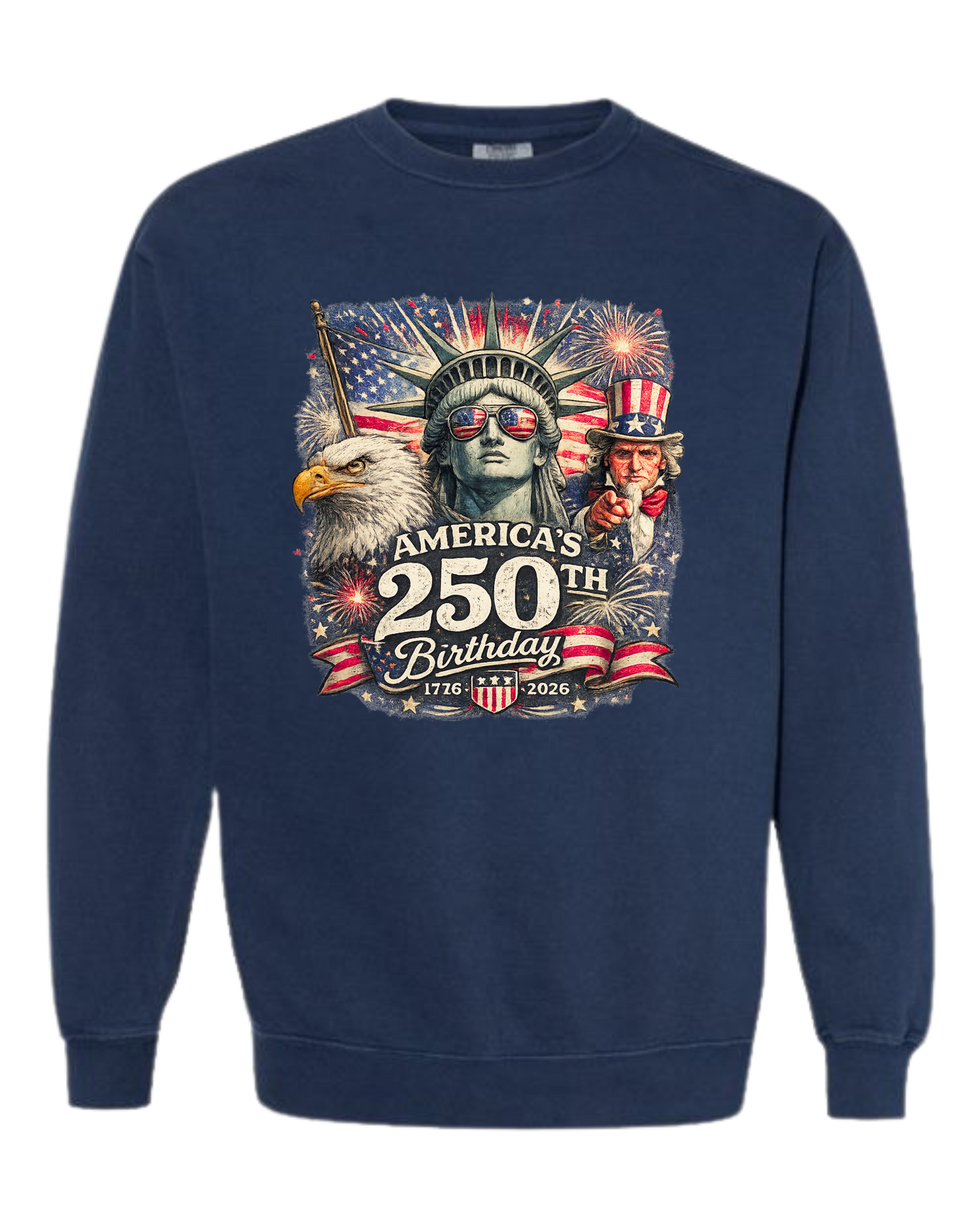 America's 250th Birthday - Comfort Colors - Sweatshirt - Blues