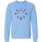 When The Moon Speaks My Body Listens - Sponge Fleece Raglan Sweatshirt - Blues, Greens, Purple, and Black