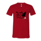 My Cat and I spill the tea about you - Bella+Canvas - Unisex V-Neck - Assorted Colors