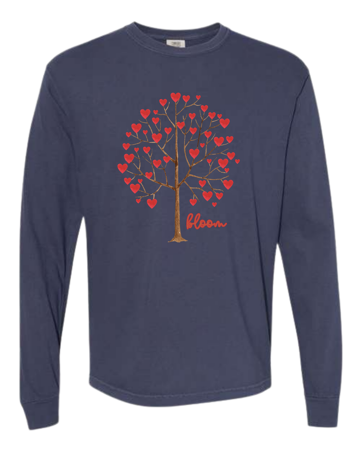 Bloom - Comfort Colors - Heavyweight Long Sleeve Tee - Blues & Greens