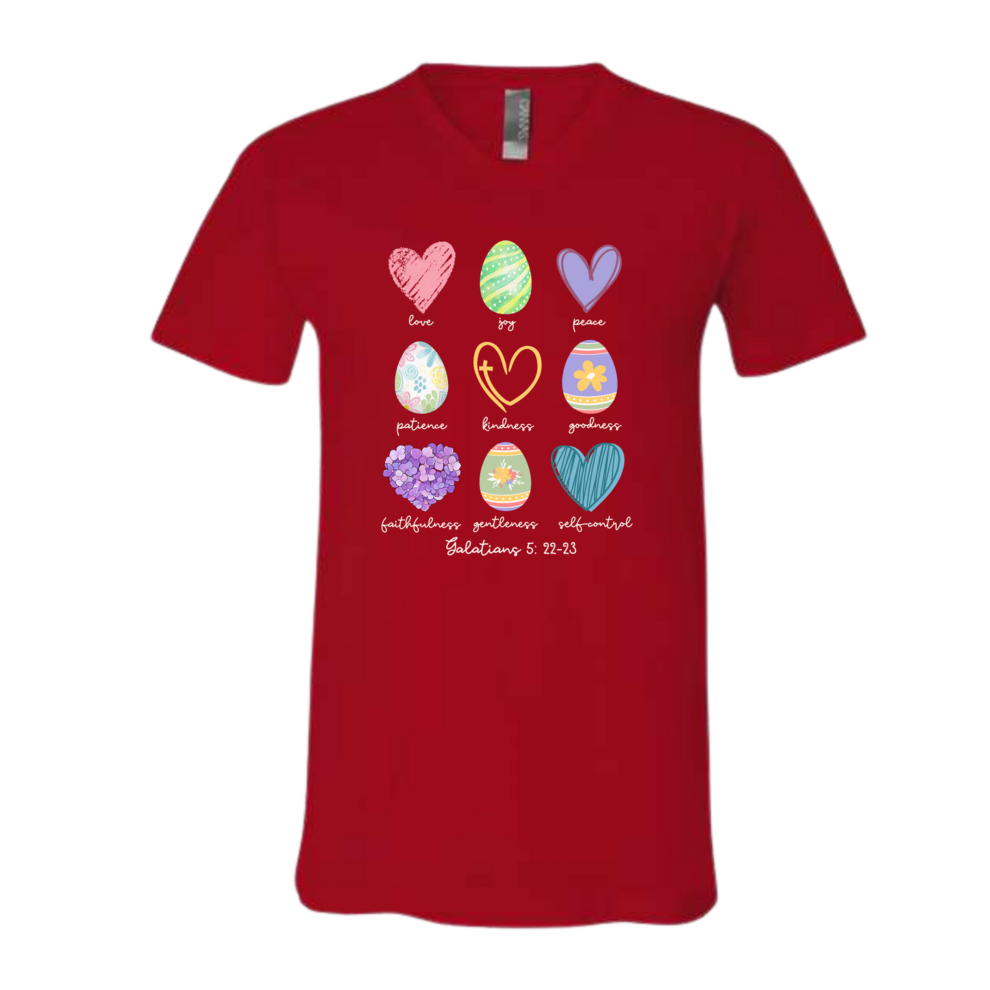Galatians 5 - Easter - Bella+Canvas - Unisex V-Neck - Assorted Colors