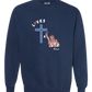 Loves Jesus & America too - Comfort Colors - Sweatshirt - Blues