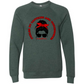 Football Moms Fueled By Caffeine and Touchdowns - Sponge Fleece Raglan Sweatshirt - Greens, Neutrals