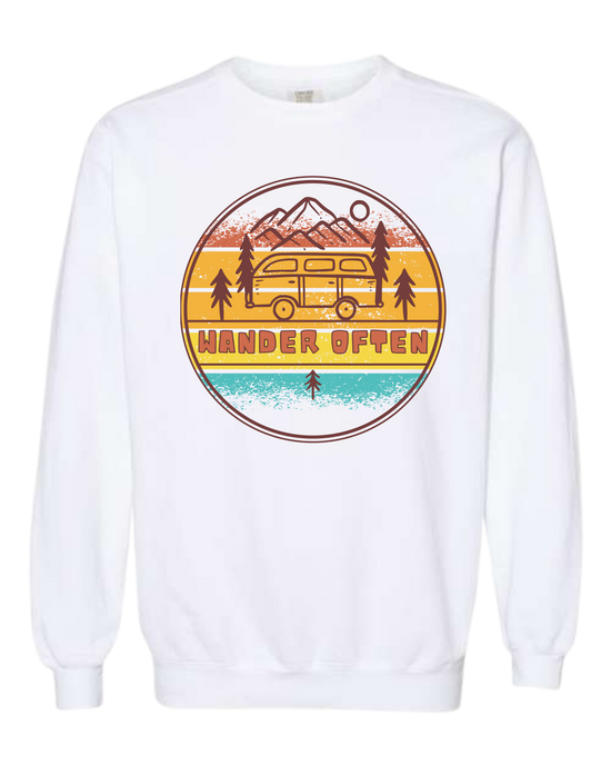 Wander Often - Comfort Colors - Sweatshirt - Assorted Colors