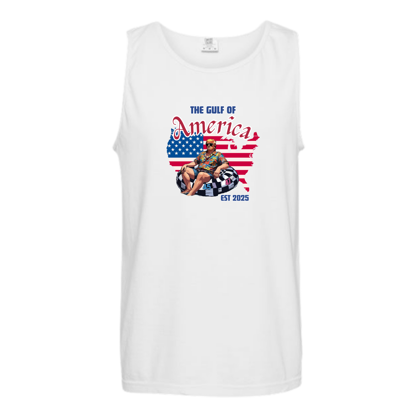 The Gulf of America - Comfort Colors - Unisex Tank - Neutral Colors & Blues