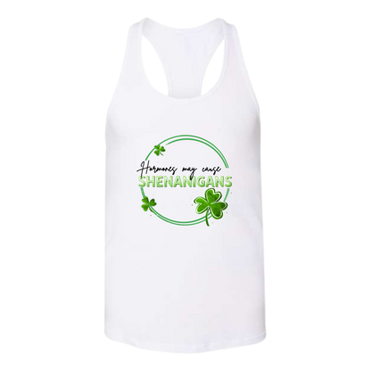 Hormones May Cause Shenanigans - Bella+Canvas - Women's Jersey Racerback Tank