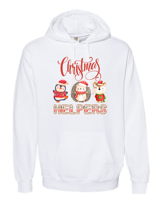 Christmas Helpers - Comfort Colors - Hooded Sweatshirt - Assorted Colors
