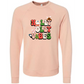 Holly Jolly Vibes - Sponge Fleece Raglan Sweatshirt - Assorted Colors