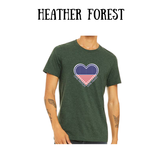 PP - One Nation One Heart - Unisex Tee - Greens